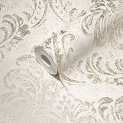 Luxusní vliesová tapeta barokní, zámecká - bílá, zlatá 4002391122 (0,53 x 10,05 m) A.S.Création