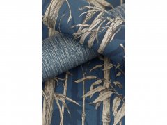 Vliesová tapeta 484892 modrá, hnědá, bambus / Tapety na zeď Florentine III (0,53 x 10,05 m) Rasch