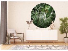 Samolepicí fototapeta Džungle 140x140 cm CR3313 Jungle / kruhové samolepicí vliesové dekorace La Form (ø 140 cm) AG Design