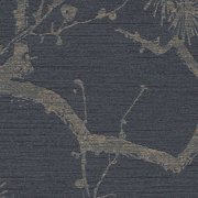 Vliesová tapeta přírodní motiv, metalický efekt - černá, šedá, metalická - vliesová tapeta od A.S.Création