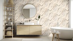 Vliesová tapeta bílo-šedý mramor 497618 / Vliesové tapety na zeď Factory VI (0,53 x 10,05 m) Rasch