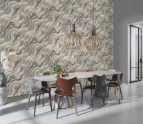 Vliesová tapeta šedo-stíbrný mramor 497625 / Vliesové tapety na zeď Factory VI (0,53 x 10,05 m) Rasch