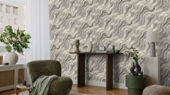 Vliesová tapeta šedo-stíbrný mramor 497625 / Vliesové tapety na zeď Factory VI (0,53 x 10,05 m) Rasch