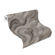 Vliesová tapeta šedý mramor 497656 / Vliesové tapety na zeď Factory VI (0,53 x 10,05 m) Rasch