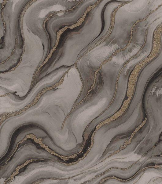 Vliesová tapeta šedý mramor 497656 / Vliesové tapety na zeď Factory VI (0,53 x 10,05 m) Rasch