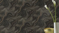 Vliesová tapeta šedo-černý mramor 497663 / Vliesové tapety na zeď Factory VI (0,53 x 10,05 m) Rasch