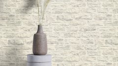 Vliesová tapeta bílo-šedá cihla, kámen 498318 / Vliesové tapety na zeď Factory VI (0,53 x 10,05 m) Rasch