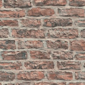 Vliesová tapeta červená cihla, kámen 498332 / Vliesové tapety na zeď Factory VI (0,53 x 10,05 m) Rasch