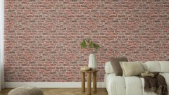Vliesová tapeta červená cihla, kámen 498332 / Vliesové tapety na zeď Factory VI (0,53 x 10,05 m) Rasch