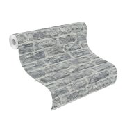 Vliesová tapeta šedá cihla, kámen 498349 / Vliesové tapety na zeď Factory VI (0,53 x 10,05 m) Rasch