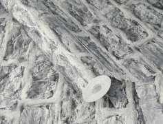 Vliesová tapeta šedá cihla, kámen 498349 / Vliesové tapety na zeď Factory VI (0,53 x 10,05 m) Rasch