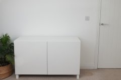 Samolepicí fólie retro modro-bílé kachličky 45 cm x 2 m 3460710 / samolepicí tapeta UNI Sage Green Matt 346-0710  d-c-fix