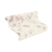 Vliesová tapeta rostlinný vzor, růžová (0,53 x 10,05 m) / Vliesové tapety na zeď Farm Living 709056 Rasch