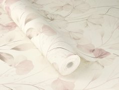 Vliesová tapeta rostlinný vzor, růžová (0,53 x 10,05 m) / Vliesové tapety na zeď Farm Living 709056 Rasch