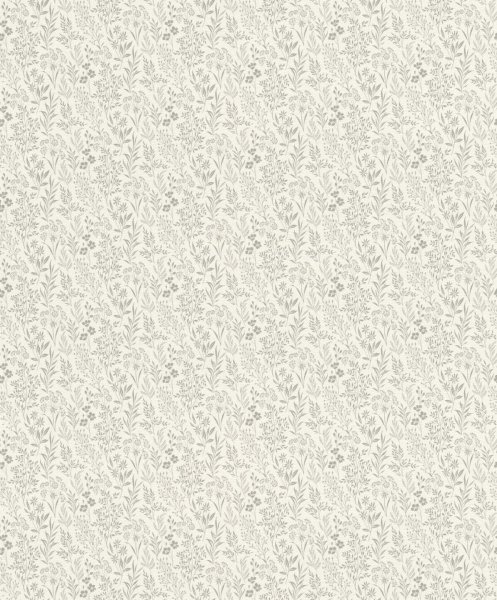 Vliesová tapeta šedé drobné kytičky (0,53 x 10,05 m) / Vliesové tapety na zeď Farm Living 709339 Rasch