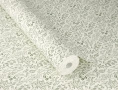 Vliesová tapeta zelené drobné kytičky (0,53 x 10,05 m) / Vliesové tapety na zeď Farm Living 709353 Rasch