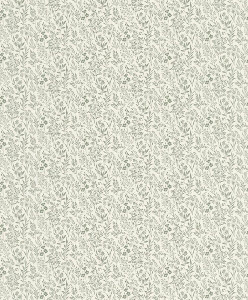 Vliesová tapeta zelené drobné kytičky (0,53 x 10,05 m) / Vliesové tapety na zeď Farm Living 709353 Rasch