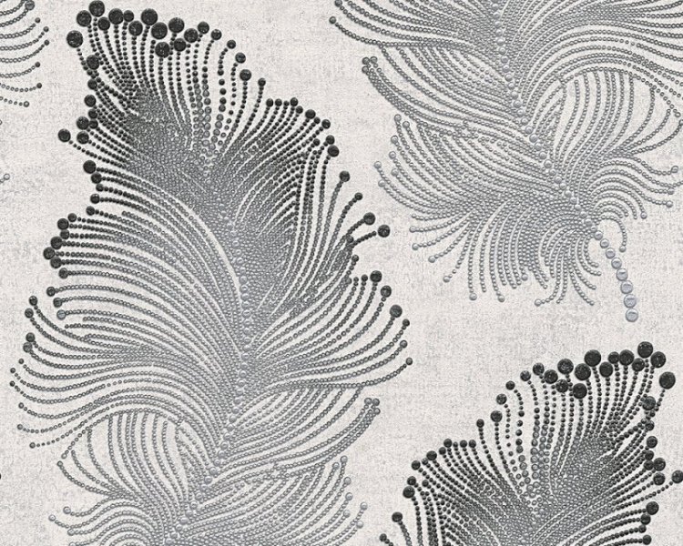 Vliesová tapeta luxusní černá, bílá, metalická 96045-6 / Tapety na zeď 960456 Bohemian Burlesque AS (0,53 x 10,05 m) A.S.Création
