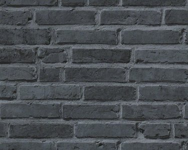 Vliesová tapeta černo-šedá cihla na zeď Wood´n Stone 2 94283-3 / Vliesové tapety šedo-černé cihly 942833 A.S.Création (0,53 x 10,05 m)