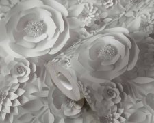 Vliesová 3D tapeta šedé květy 387181 / Tapety na zeď 387181 PintWalls (0,53 x 10,05 m) A.S.Création