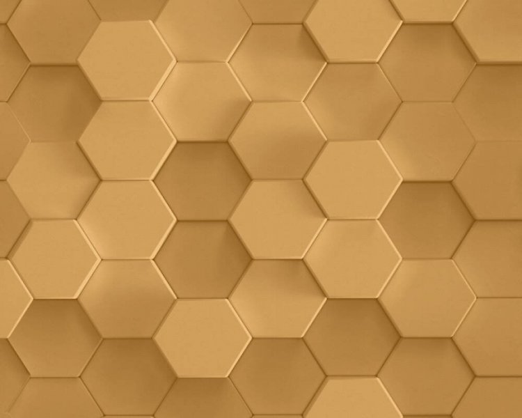 Vliesová 3D tapeta zlatý hexagon 387232 / Tapety na zeď 38723-2 PintWalls (0,53 x 10,05 m) A.S.Création