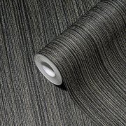 Vliesová tapeta černá, metalická textil, juta 388191 / Tapety na zeď 38819-1 BOS - battle of style (0,53 x 10,05 m) A.S.Création