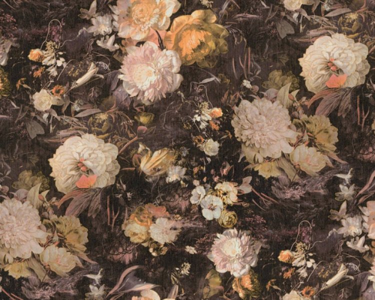 Vliesová tapeta vintage barevné květy, růže 388212 / Tapety na zeď 38821-2 BOS - battle of style (0,53 x 10,05 m) A.S.Création