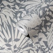 Vliesová tapeta rostliny šedá, stříbrná 388314 / Tapety na zeď 38831-4 BOS - battle of style (0,53 x 10,05 m) A.S.Création