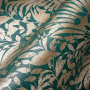 Vliesová tapeta rostliny zelená, metalická 388311 / Tapety na zeď 38831-1 BOS - battle of style (0,53 x 10,05 m) A.S.Création