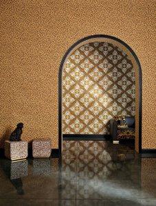Luxusní vliesová tapeta 34904-3 zámecká hnědá, zlatá / Tapety na zeď 349043 Versace 3 (0,70 x 10,05 m) A.S.Création