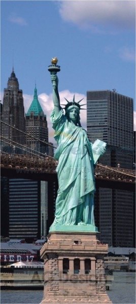 Fototapeta / Fototapety na zeď 1-dílné (90 x 202cm) Statue of Liberty FTNV2866 AG Design