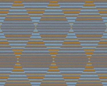 Vliesová tapeta 36757-3 modrá, žlutá geometrická / Vliesové tapety na zeď 367573 Linen Style (0,53 x 10,05 m) A.S.Création