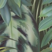 Vliesová tapeta černá, zelená, fíkus, palmy, džungle 387202 / Tapety na zeď 38720-2 PintWalls (0,53 x 10,05 m) A.S.Création