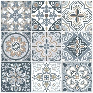 Samolepicí vinylové dlaždice na podlahu i stěnu – Elegant Grey (balení 4 ks - 30x30 cm) HCS deco