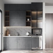 Samolepicí vinylové dlaždice na podlahu i stěnu – šedý beton (balení 0,36 m² - 4 ks - 30x30 cm) - věrná textura betonu s jemným mramorováním - HCS deco