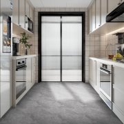 Samolepicí vinylové dlaždice na podlahu i stěnu – šedý beton (balení 0,36 m² - 4 ks - 30x30 cm) - věrná textura betonu s jemným mramorováním - HCS deco
