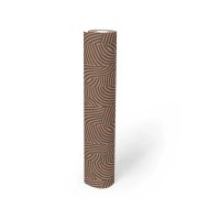 Vliesová tapeta 3D vlnky na lesklém podkladu, kombinace černé, zlaté, metalické,  grafický motiv Daniel Hechter 7