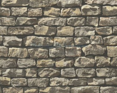 Vliesová tapeta na zeď 9079-12 hnědý kámen / Vliesové tapety na zeď 907912 Wood´n Stone 2 (0,53 x 10,06 m) A.S.Création