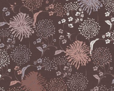 Vliesová tapeta květy, šedá, růžová 389003 / Tapety na zeď 38900-3 House of Turnowsky (0,53 x 10,05 m) A.S.Création