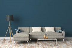 Moderní jednobarevná vliesová tapeta do bytu 376802 v modré, petrolejové barvě