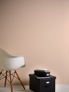 Moderní jednobarevná vliesová tapeta do bytu 376805 v růžové a krémové barvě