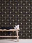 Moderní vliesová grafická tapeta do bytu - barva antracit, černá, béžová, krémová, vzor č. 376822