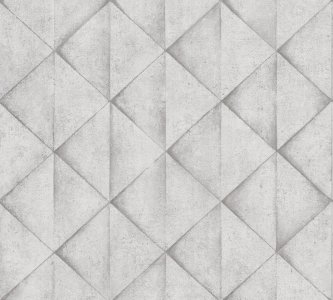 Grafická vliesová tapeta šedá, bílá, geometrický vzor 377422 / Tapety na zeď 37742-2 Industrial (0,53 x 10,05 m) A.S.Création