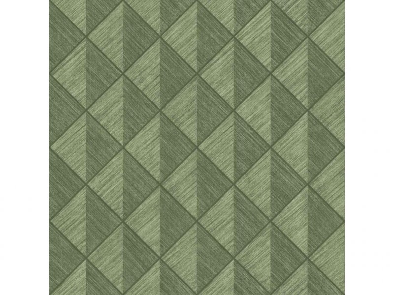 Vliesová tapeta 407426 zelená geometrická / Vliesové tapety na zeď Denzo (0,53 x 10,05 m) Rasch
