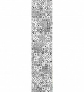 Samolepicí dekorační pás Černobílé kachličky 60 x 260 cm / samolepící dekorativní strukturovaná tapeta DS-019 DIMEX
