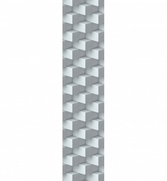 Samolepicí dekorační pás 3D kostky krychle šedé 60 x 260 cm / samolepící dekorativní strukturovaná tapeta DS-017 DIMEX