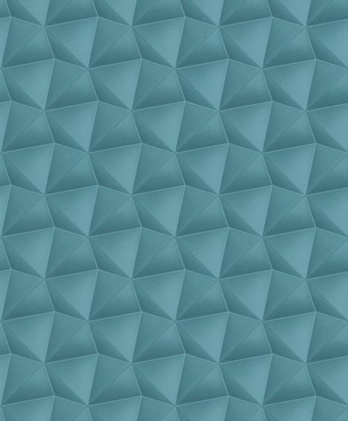 Vliesová tapeta modrá geometrická 504651 / Tapety na zeď (0,53 x 10,05 m) Rasch