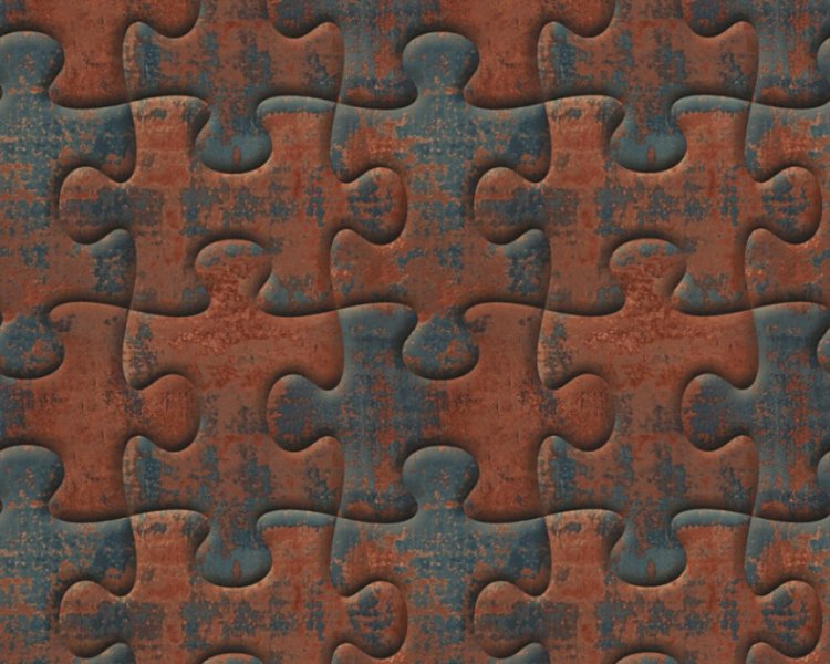 Vliesová tapeta 32703-1 Puzzle, hnědá / Tapety na zeď 327031 Simply Decor (0,53 x 10,05 m) A.S.Création