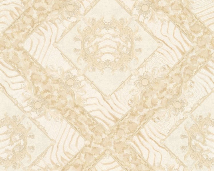 Luxusní vliesová tapeta 34904-4 zámecká krémová / Tapety na zeď 349044 Versace 3 (0,70 x 10,05 m) A.S.Création