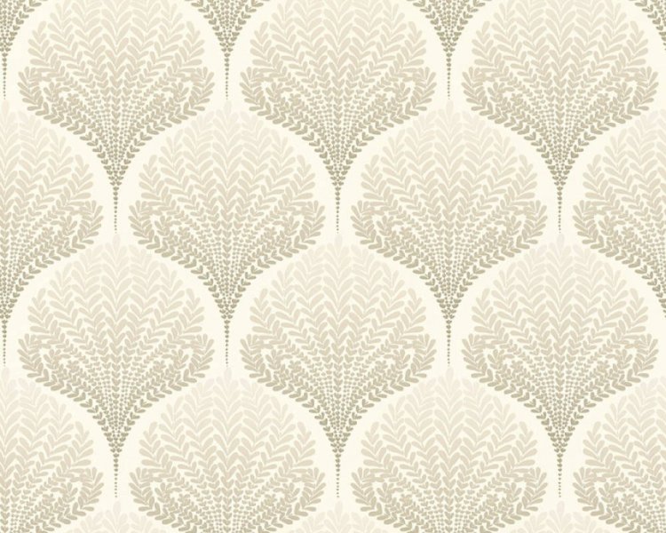 Luxusní vliesová tapeta 36310-3 béžová, kapradí / Tapety na zeď 363103 Palila (0,53 x 10,05 m) A.S.Création
